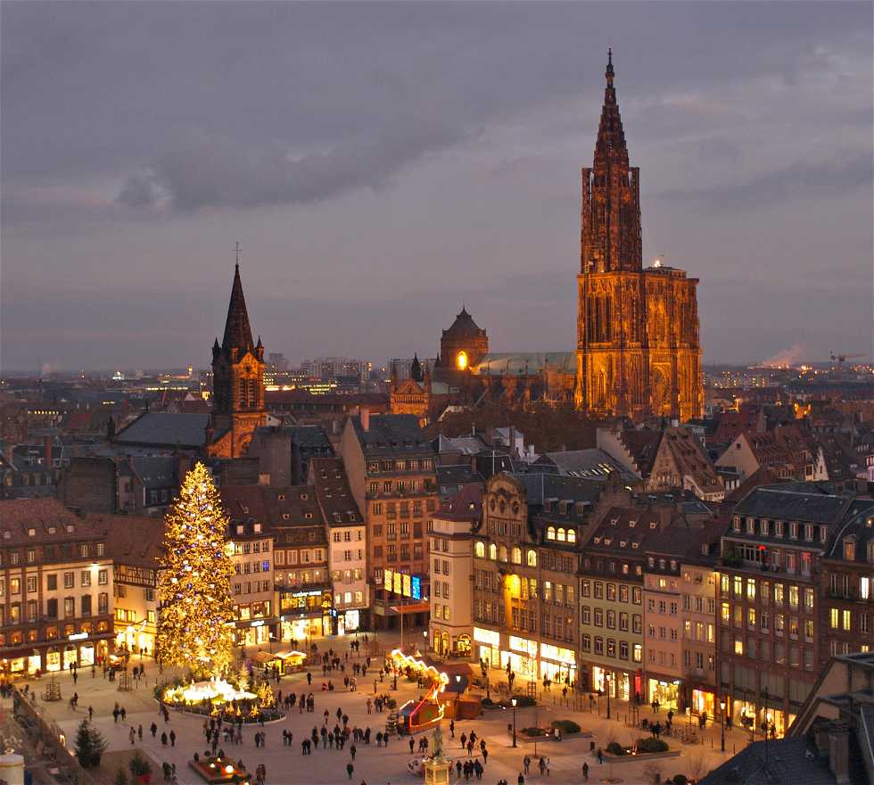Crépuscule à Strasbourg