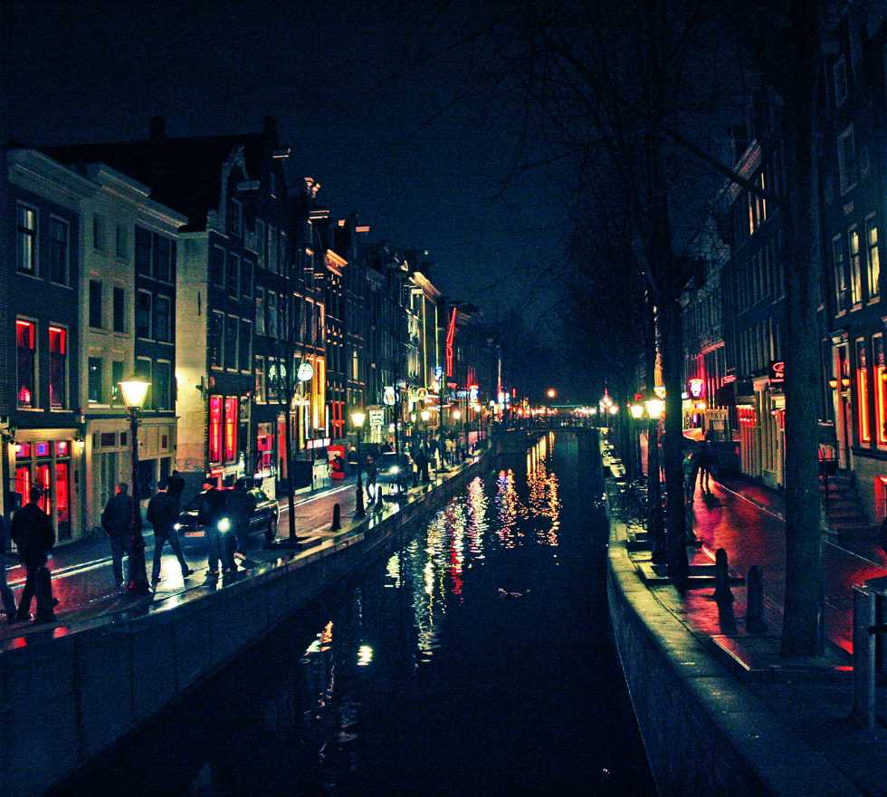 Dusk in Amsterdam