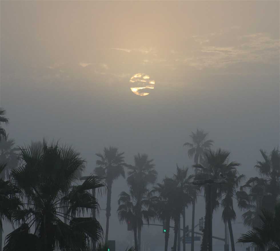 Crépuscule à Huntington Beach