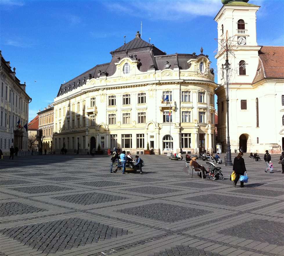 Plaza en Sibiu