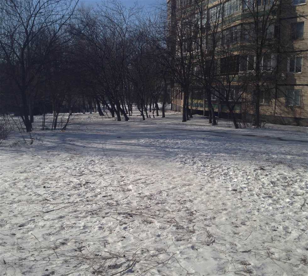 Tempête de neige à Krivoy Rog