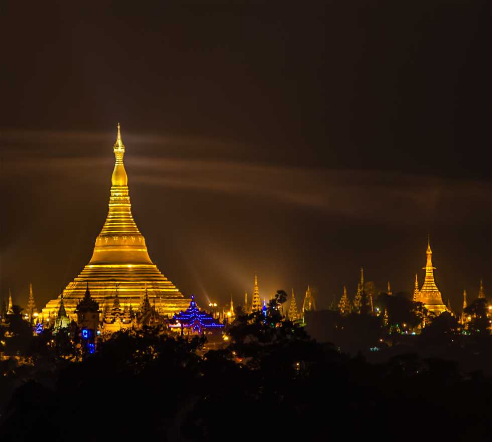 Panorama urbain à Yangon