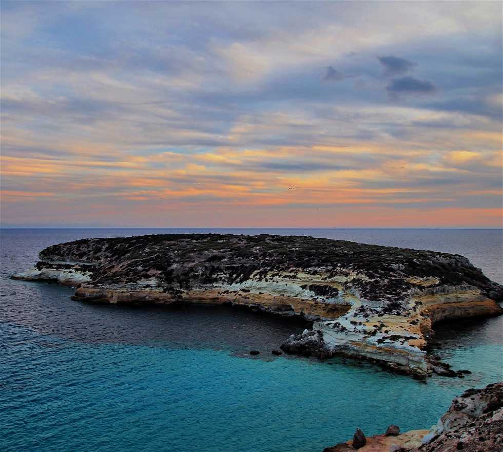 Islote en Lampedusa
