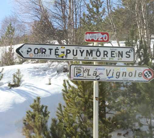 Cartel de la calle en Porté-Puymorens