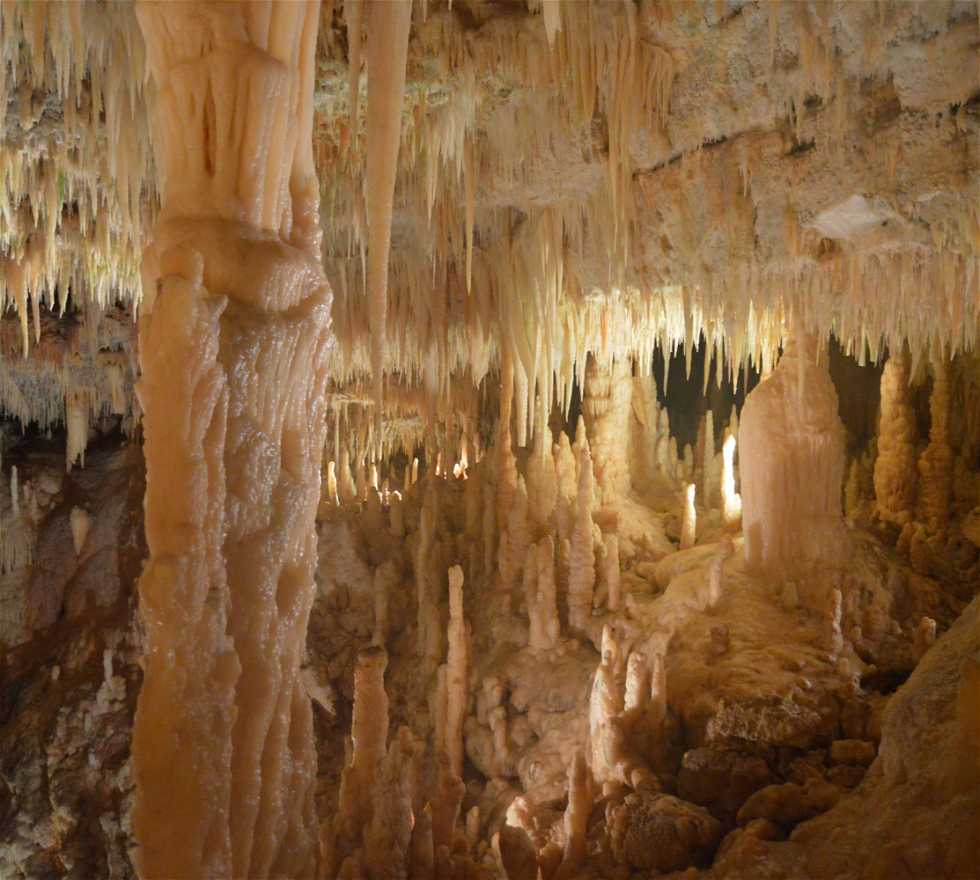 Espeleotema em Castellana Grotte