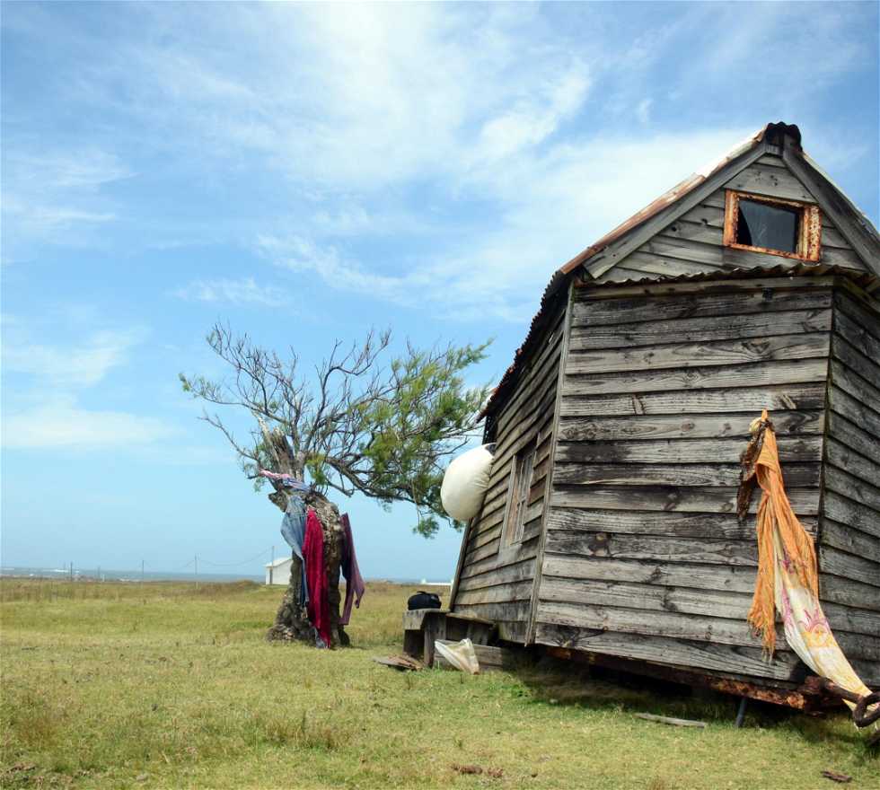Cabaña de madera en Cabo Polonio