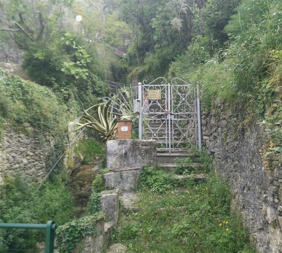 Puente colgante en Pieve Ligure