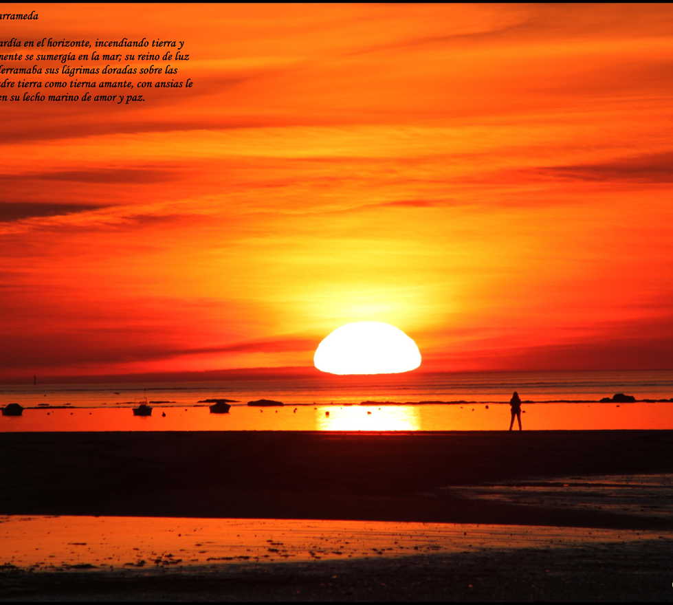 sunset in sanlucar de barrameda