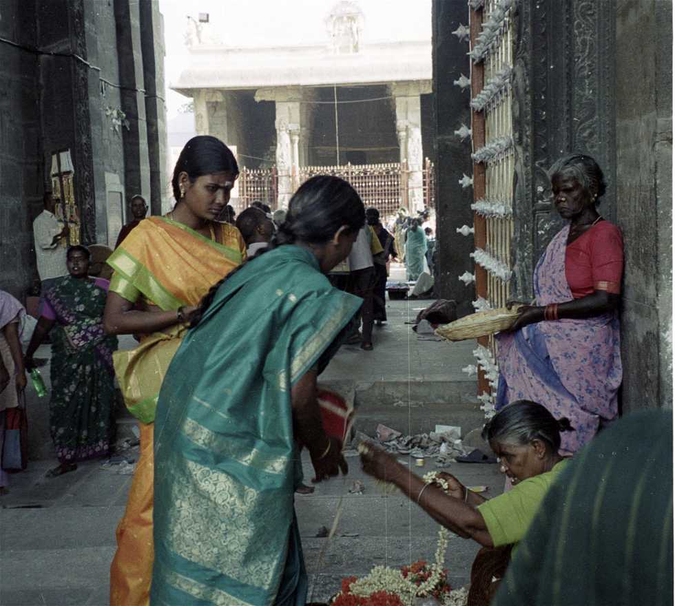 Calle en Kanchipuram