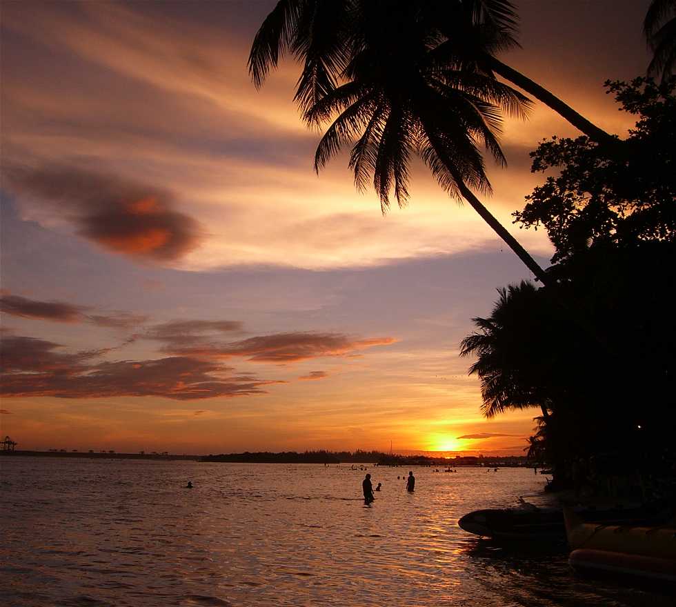 Sunset in Boca Chica Dominican Republic