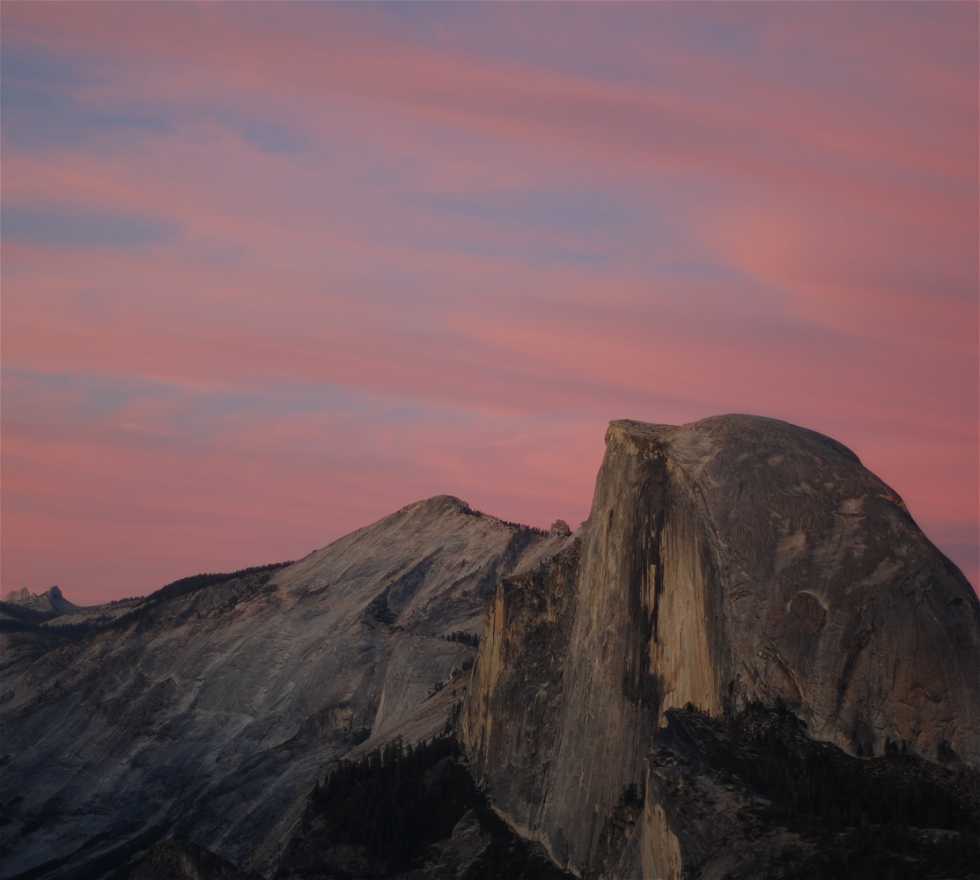 Anochecer en Yosemite National Park