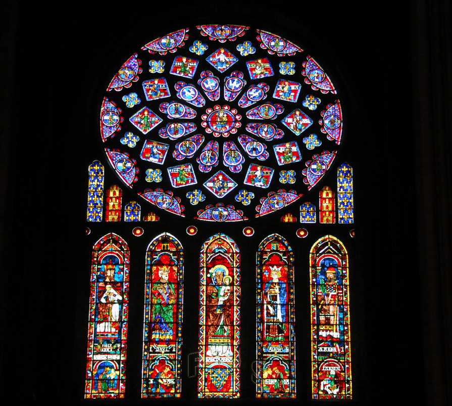 Vidriera en Chartres