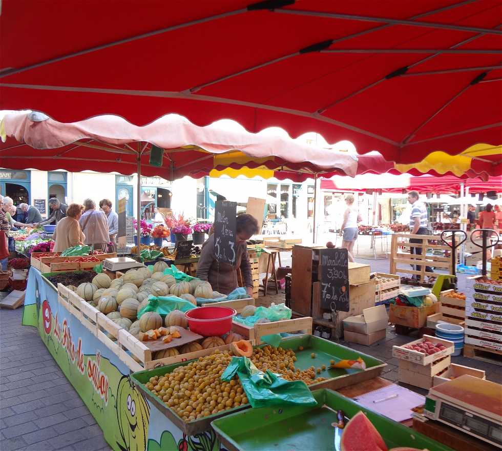 Mercato a Chalon-sur-Saône