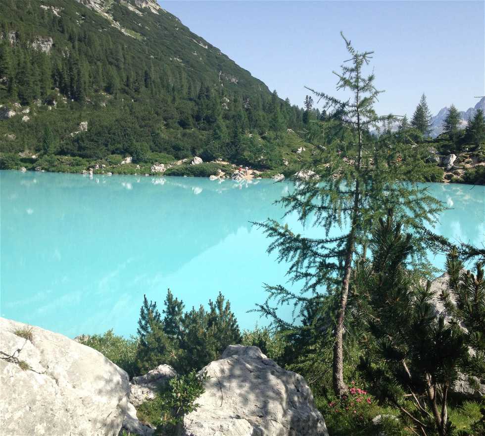 Lago em Cortina d'Ampezzo