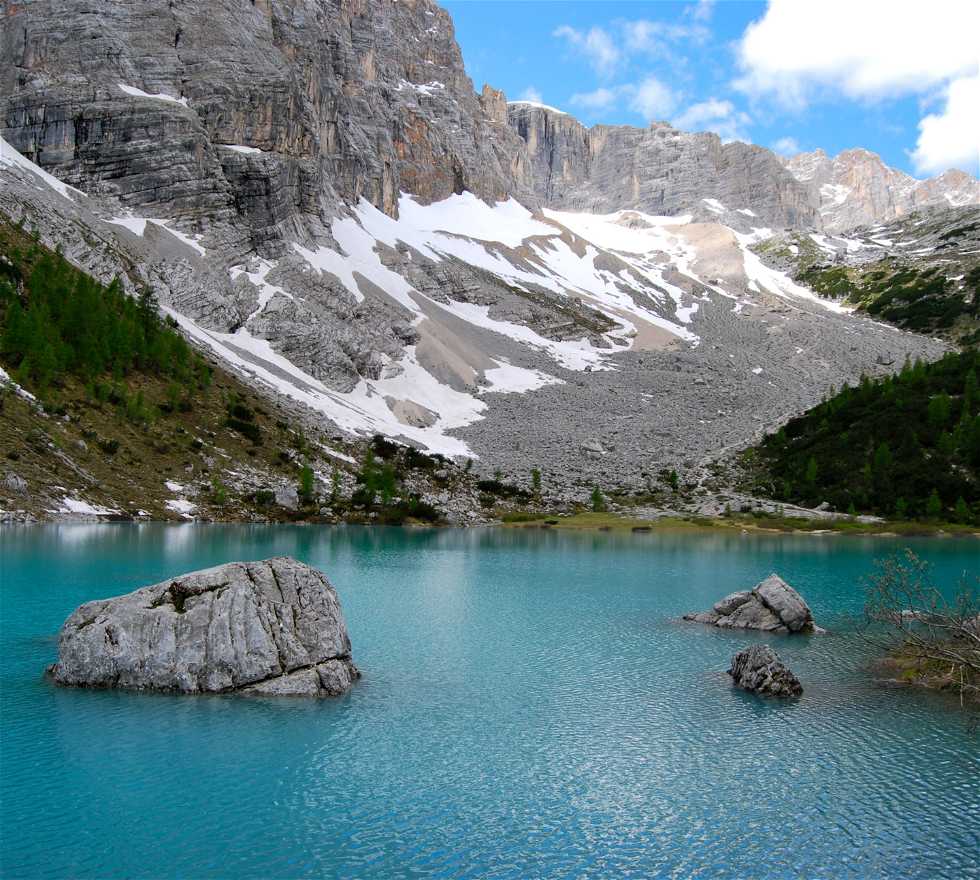 Chaîne de montagnes à Cortina d'Ampezzo