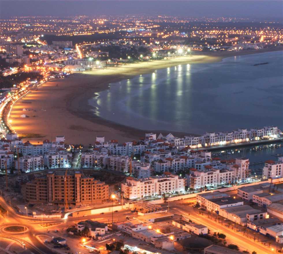 Crepúsculo em Agadir